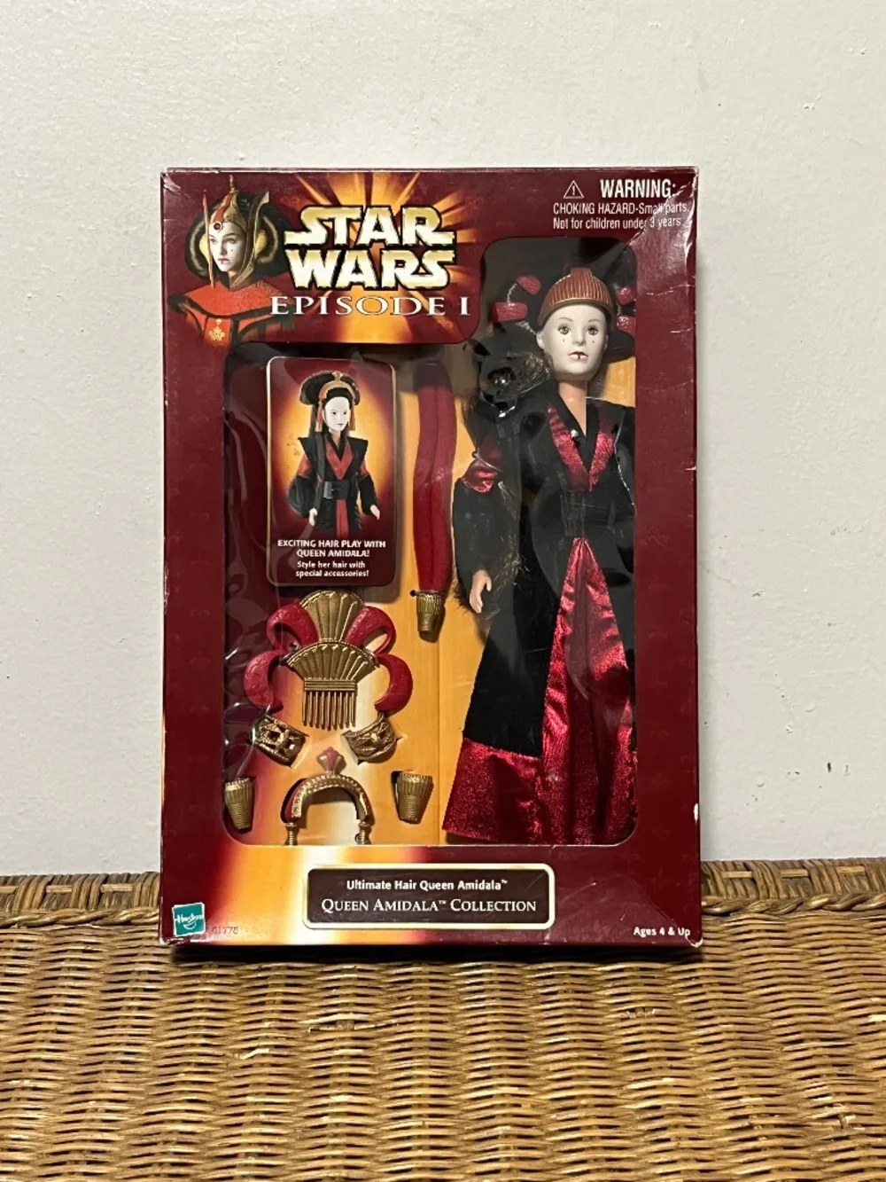 Star Wars Episode I Ultimate Hair Queen Amidala Doll. Vtg. 1998